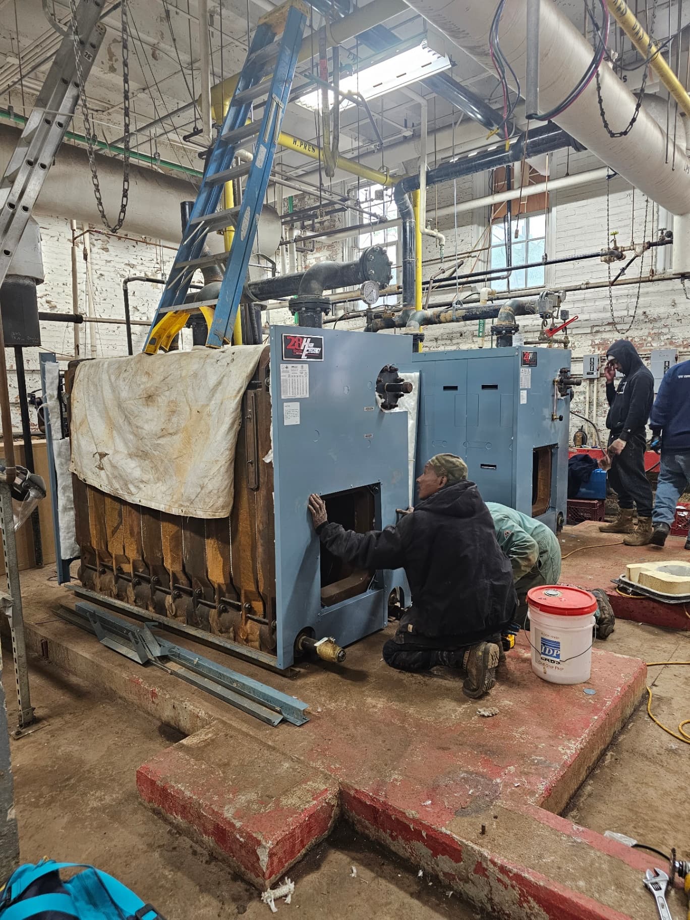 Comfort Cooling Solutions HVAC team at work